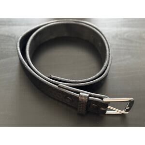Boston Leather Belt Mens Size 36 Black